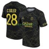 Maillot de Supporter Paris Saint-Germain C. SOLER 28 Quatrième Jordan 22-23 Pour Homme